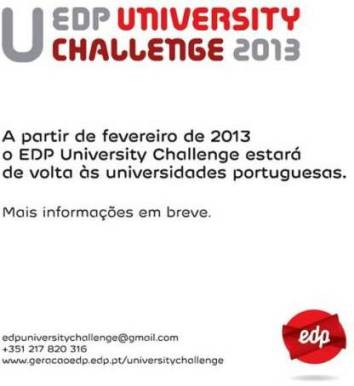 EDP University Challenge 2013